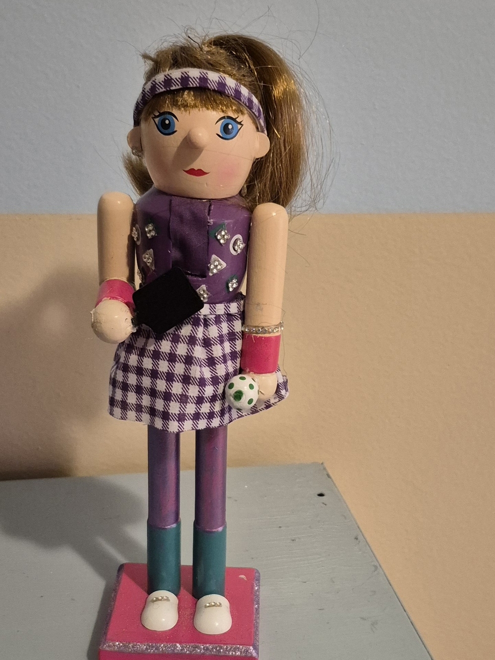 Pickleball Player Girl Nutcracker